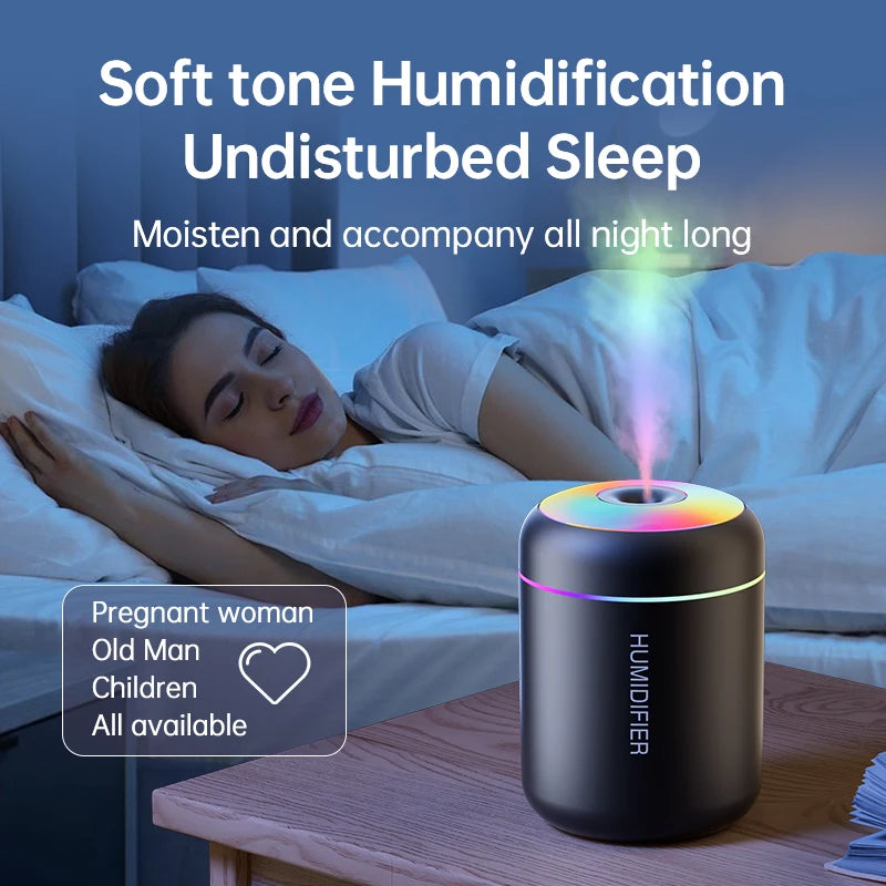 Humidificateur d'air 180 ml, diffuseur de parfum