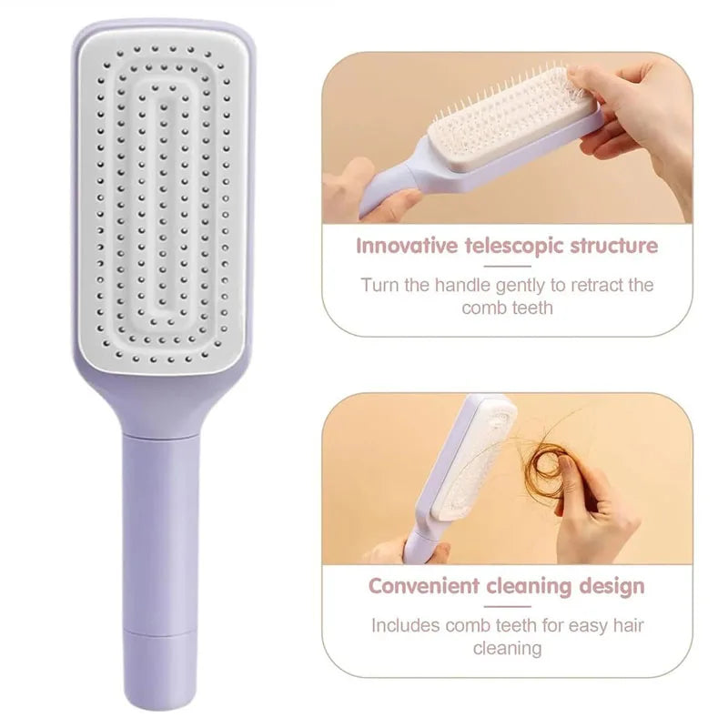 1/2pcs brosses rotatable auto-nétoyants