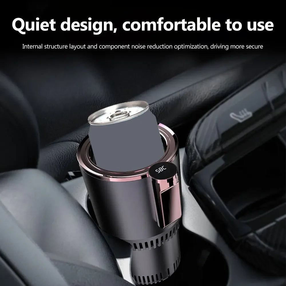 Gobelet pour voiture qui fait 2 en 1, il indique la température de votre boisson et réchauffe ou refroidit votre boisson